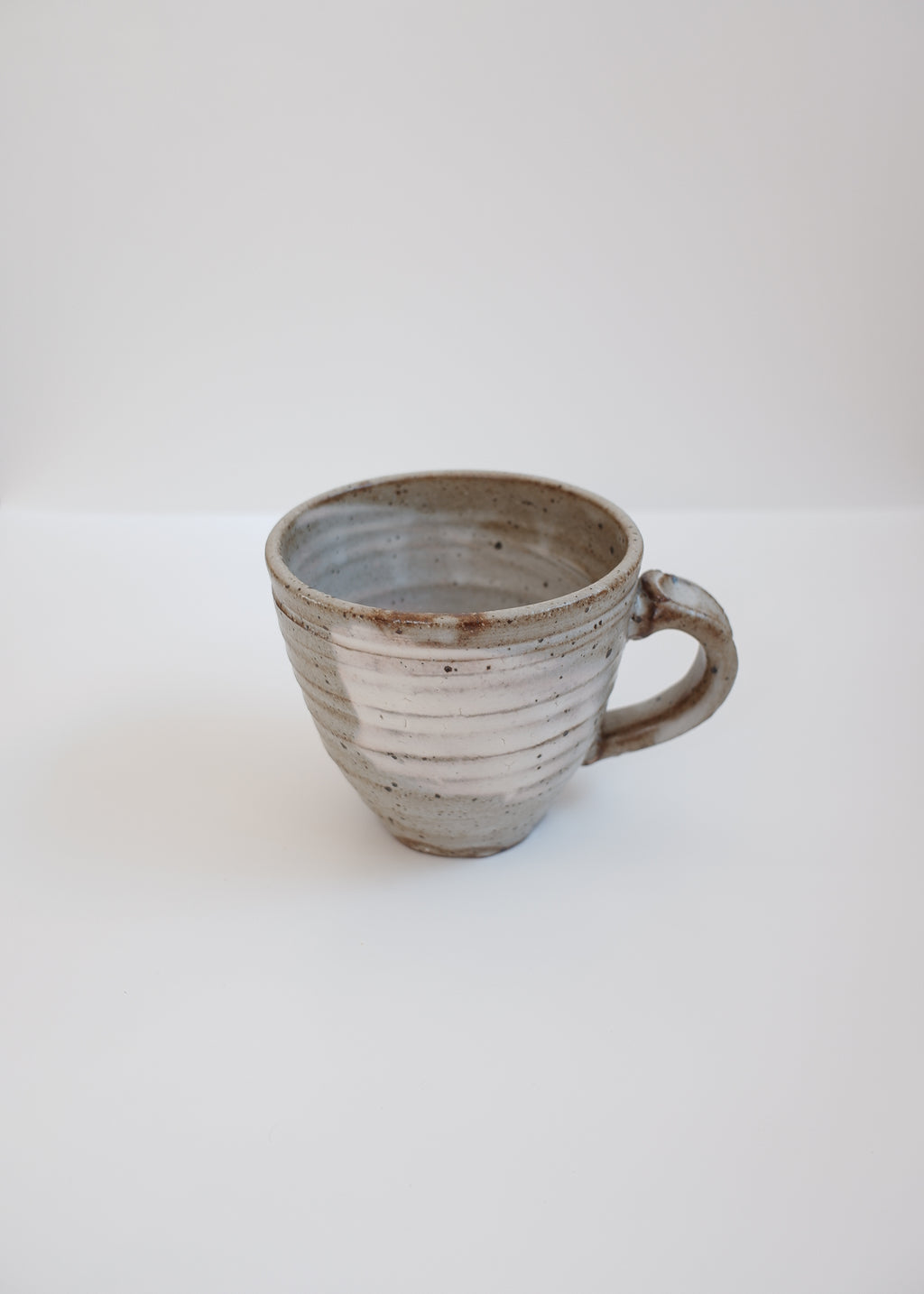 Brushed White Matte Cup Large