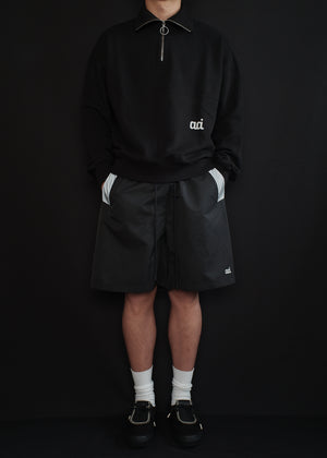 Piping Shorts Black