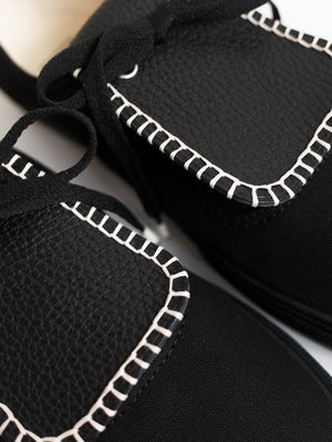 Laced Flap Stitched