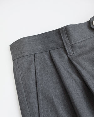 Elastic Wide Pants Grey