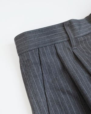 Elastic Wide Pants Stripes