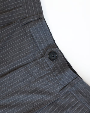 Elastic Wide Pants Stripes