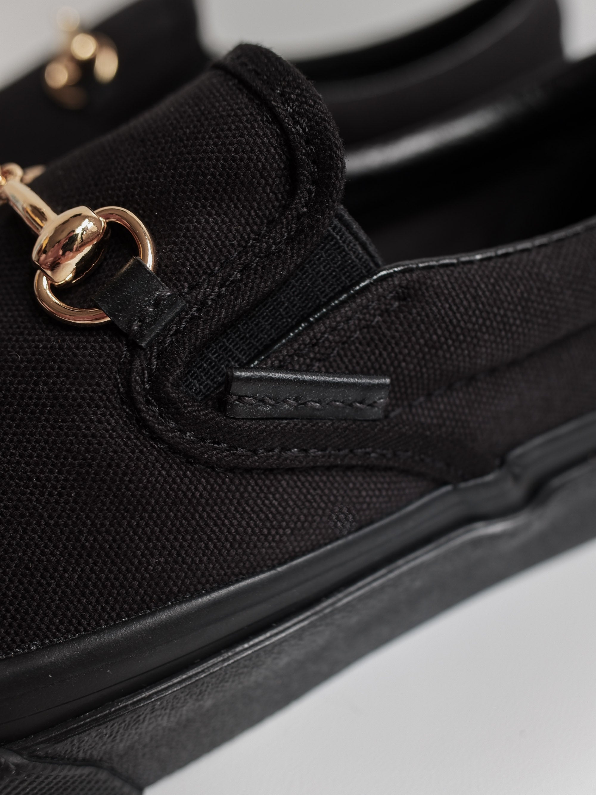 Horsebit Slip-On Black