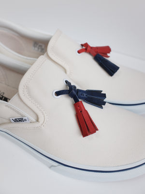 Tassel Slip-On Off White