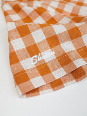 Checkered Shirt Orange