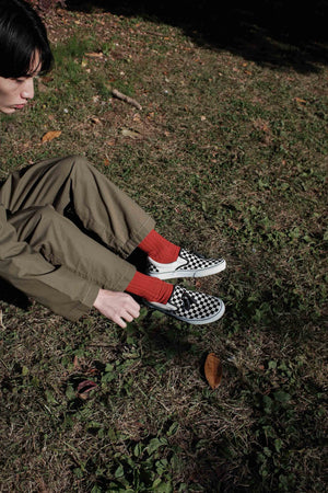 Tassel Slip-On Checkered