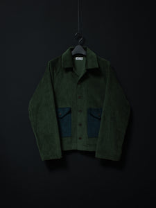 Corduroy Patched Jacket (Green)