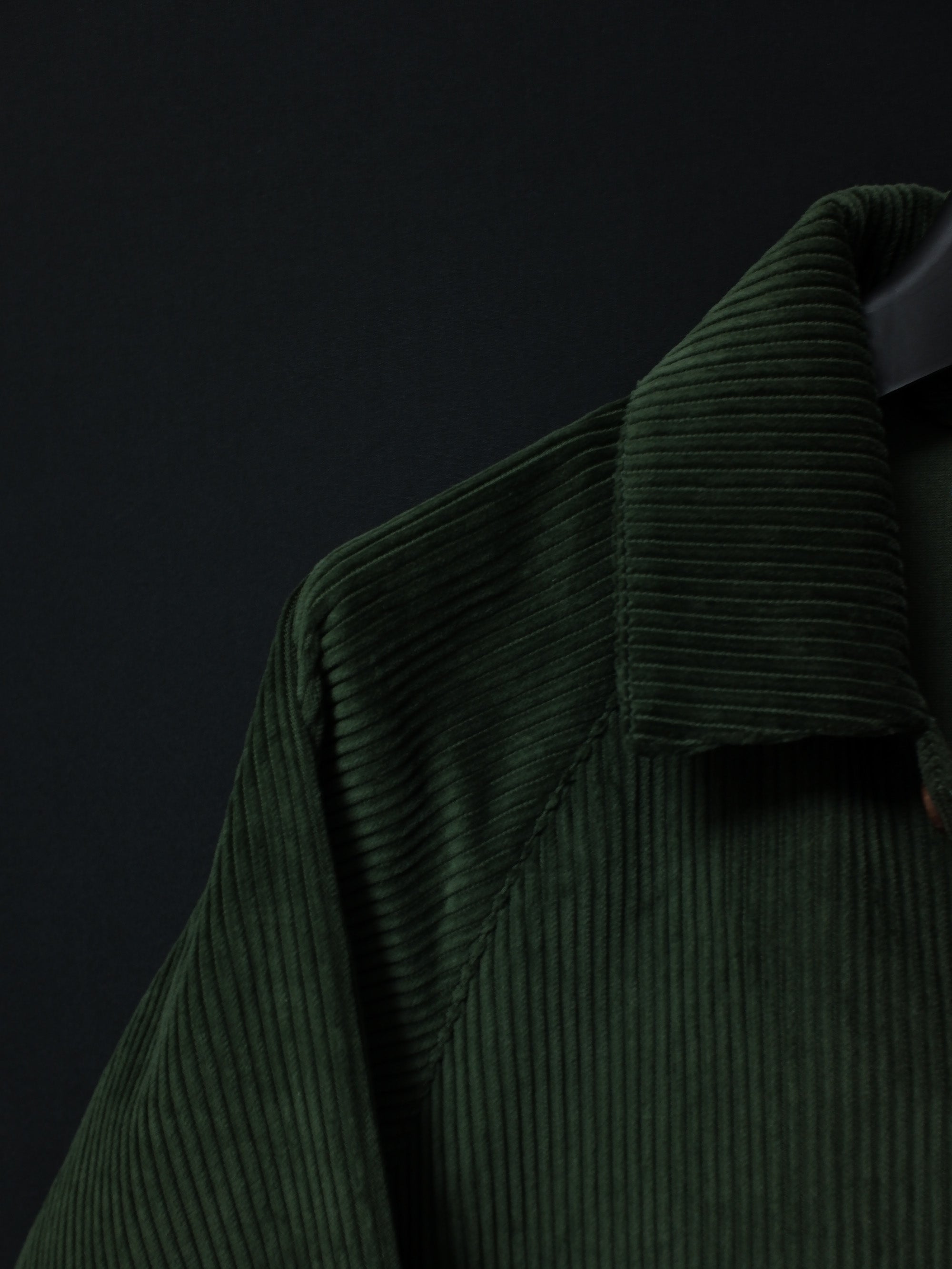 Corduroy Patched Jacket (Green)