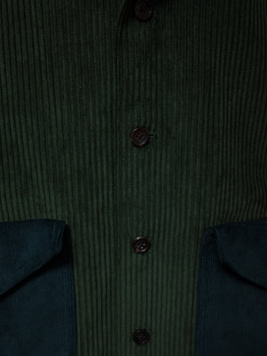 Corduroy Patched Jacket (Green)