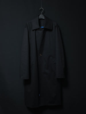 Color Block Long Coat (Black Navy)