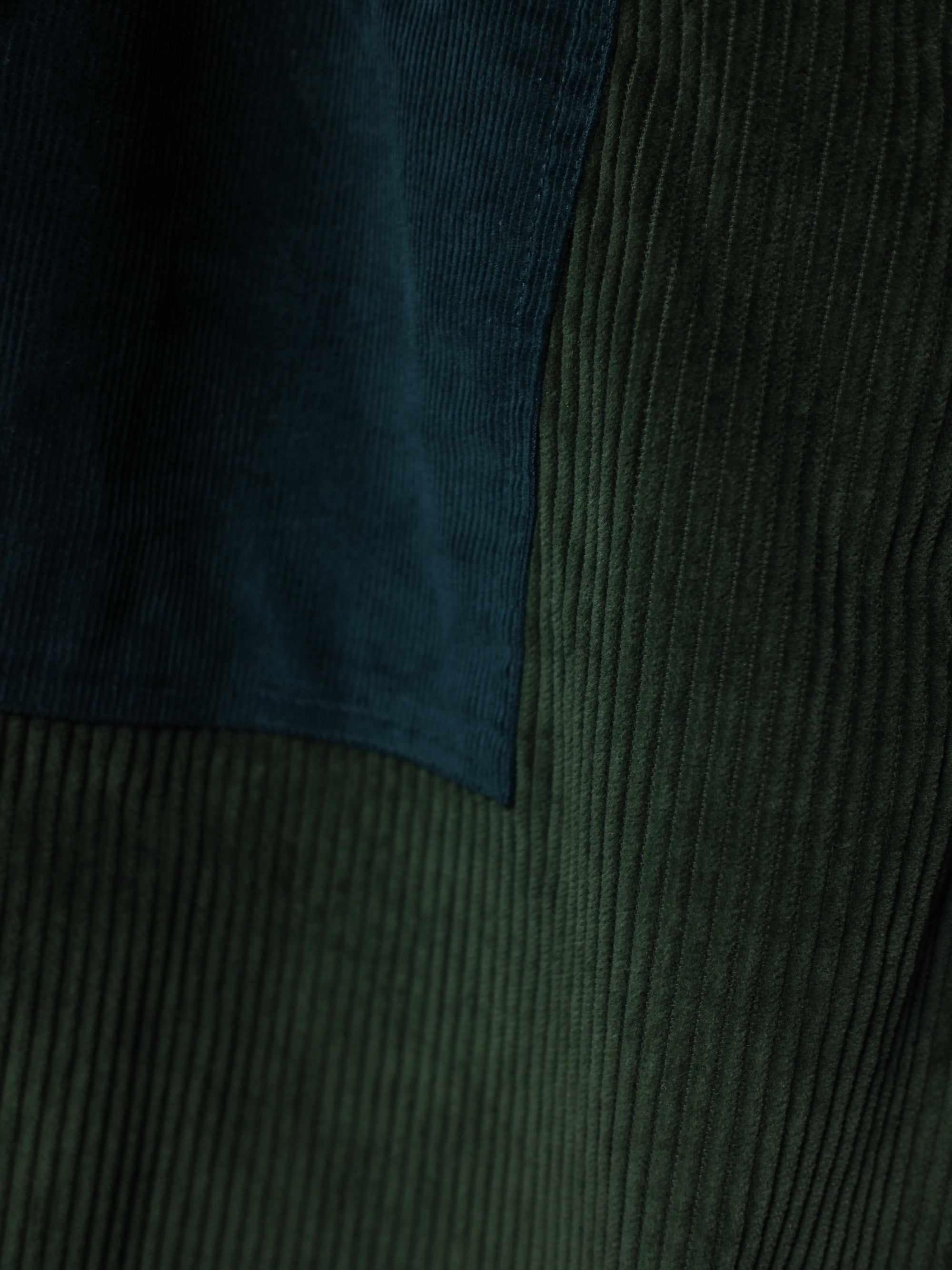 Corduroy Patched Pants (Green)