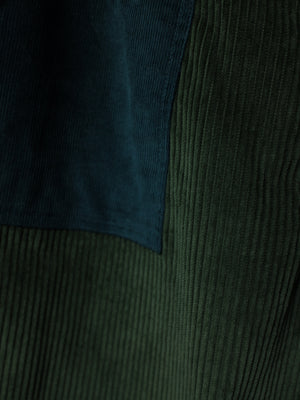 Corduroy Patched Pants (Green)