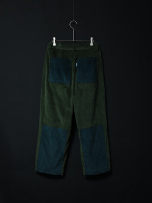 Corduroy Patched Pants (Green)