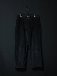 Corduroy Patched Pants (Black)