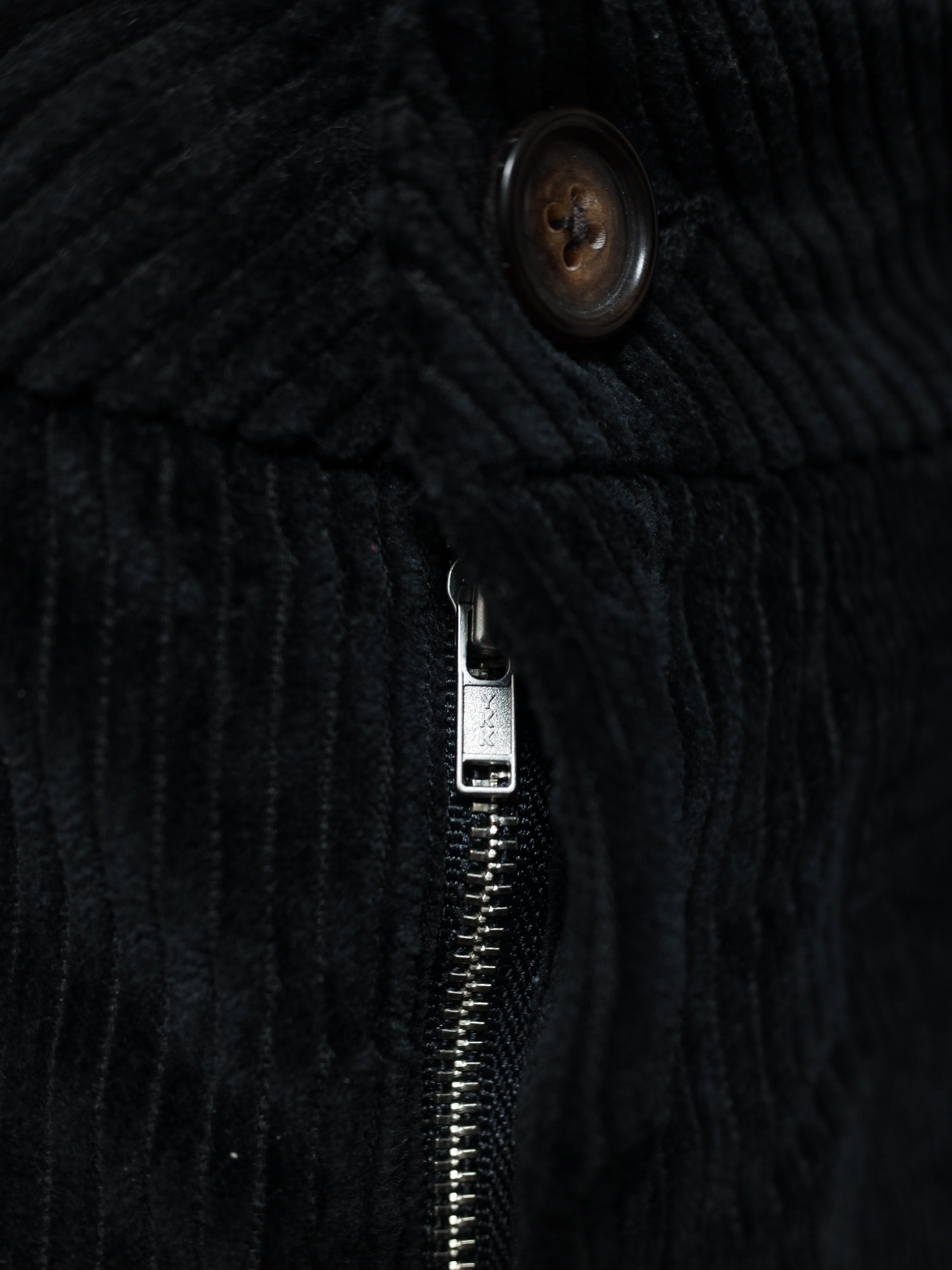 Corduroy Patched Pants (Black)