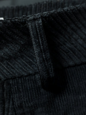 Corduroy Patched Pants (Black)
