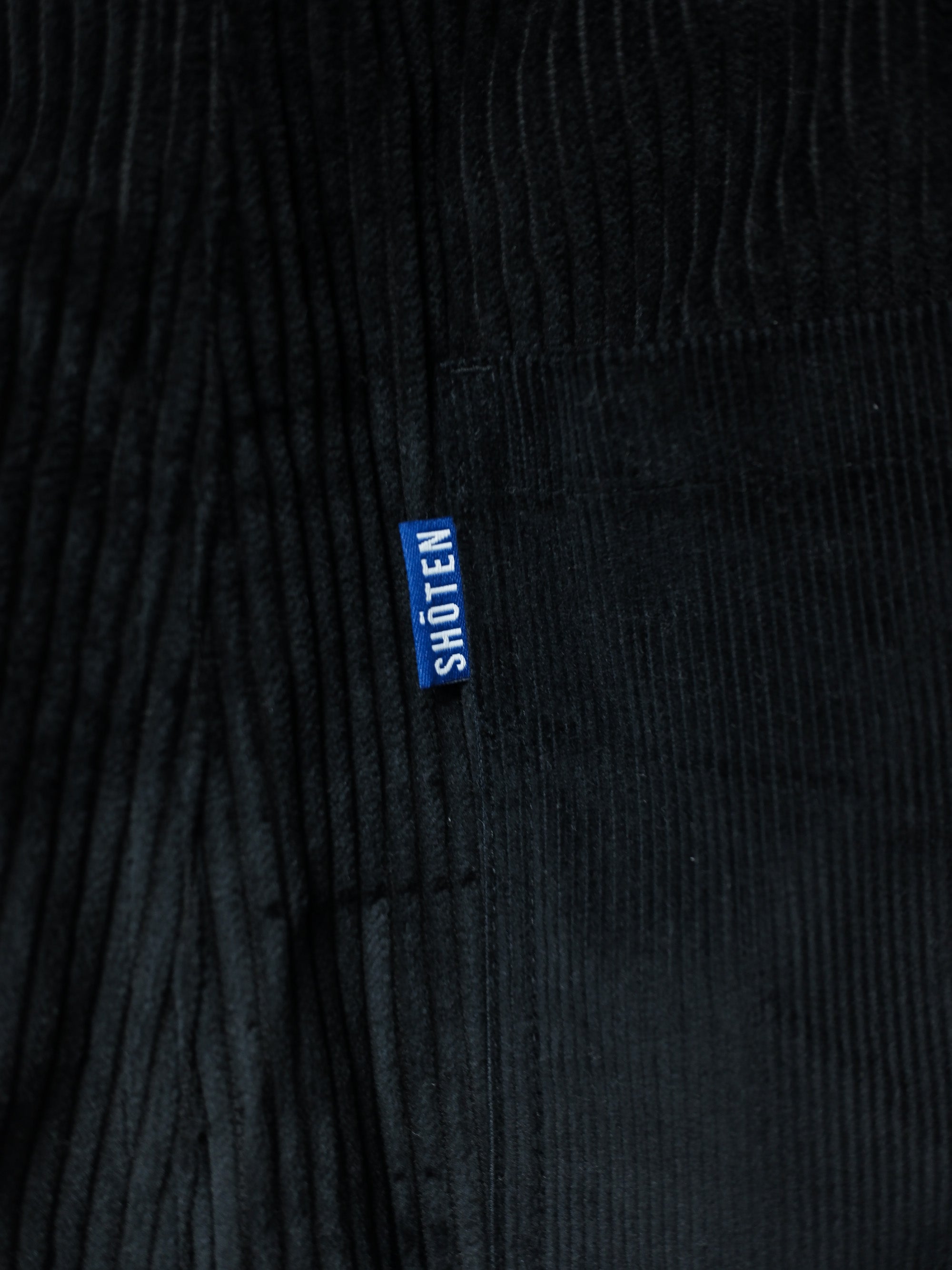 Corduroy Patched Pants (Black)