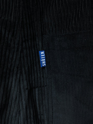 Corduroy Patched Pants (Black)