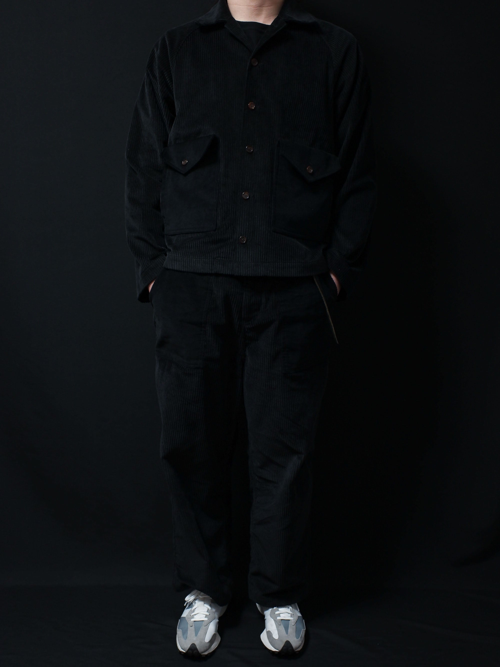 Corduroy Patched Jacket (Green)