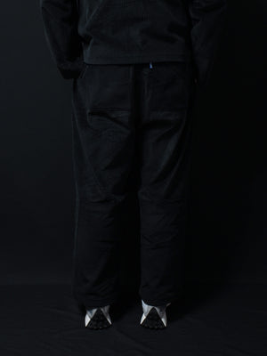 Corduroy Patched Pants (Black)