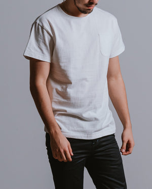 F. CLASSIC Simple Pocket T White