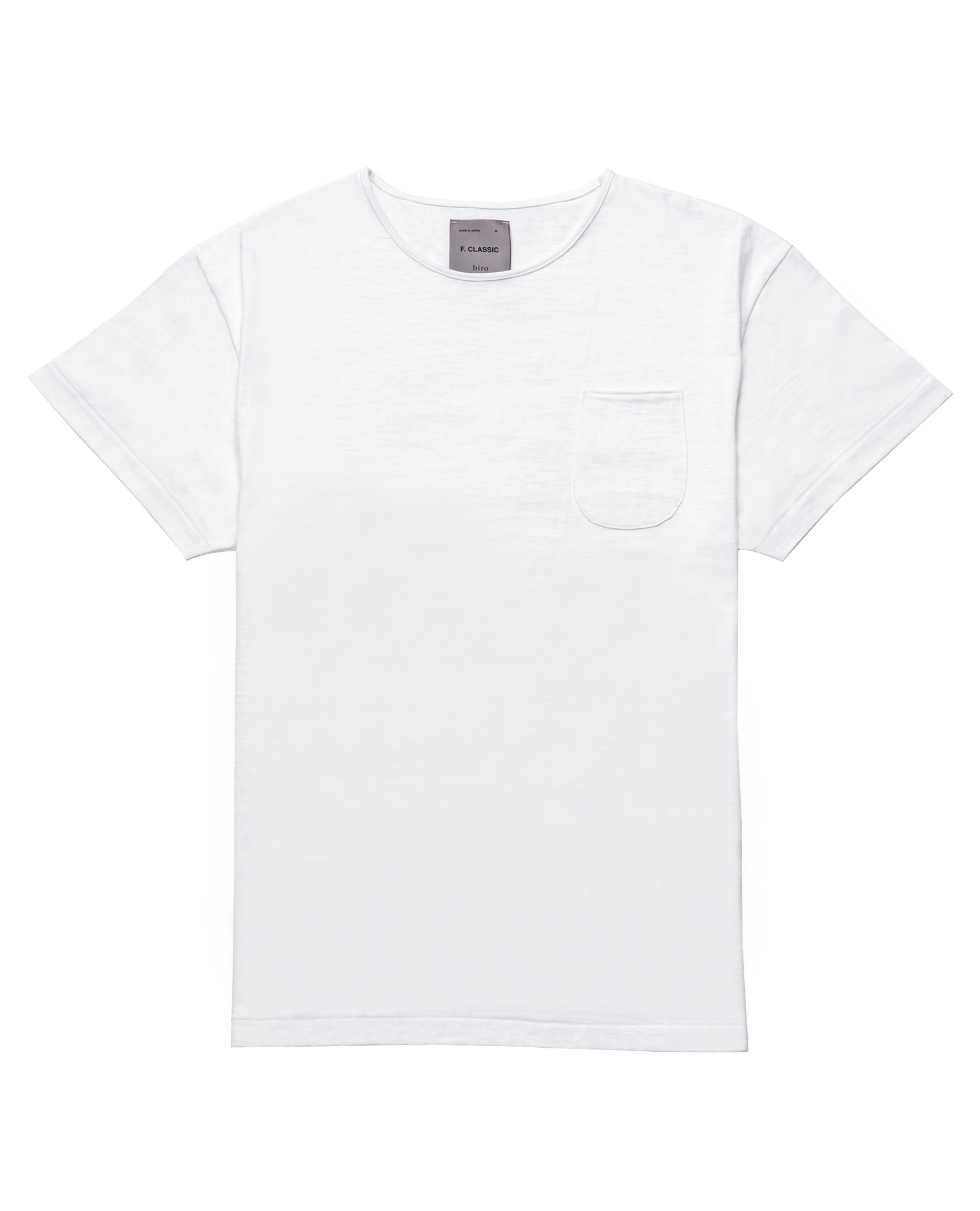 F. CLASSIC Simple Pocket T White
