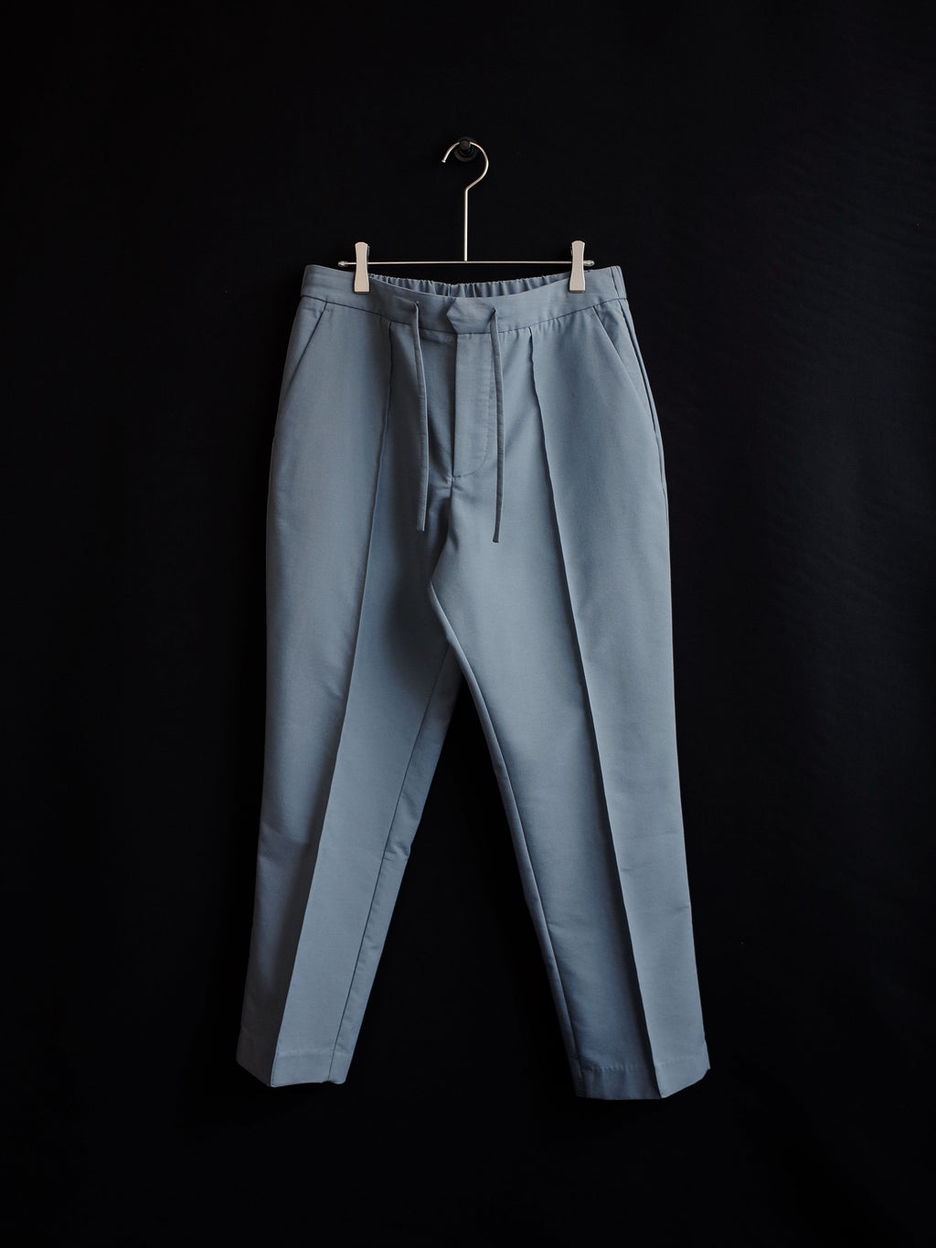 Relaxed Center-Stitched Drawstring Trousers