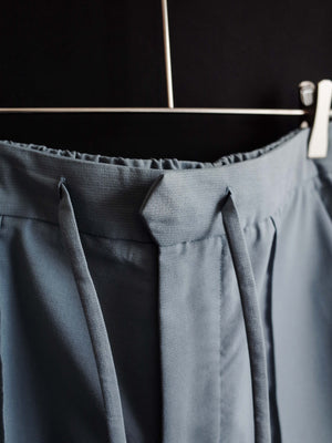 Relaxed Center-Stitched Drawstring Trousers