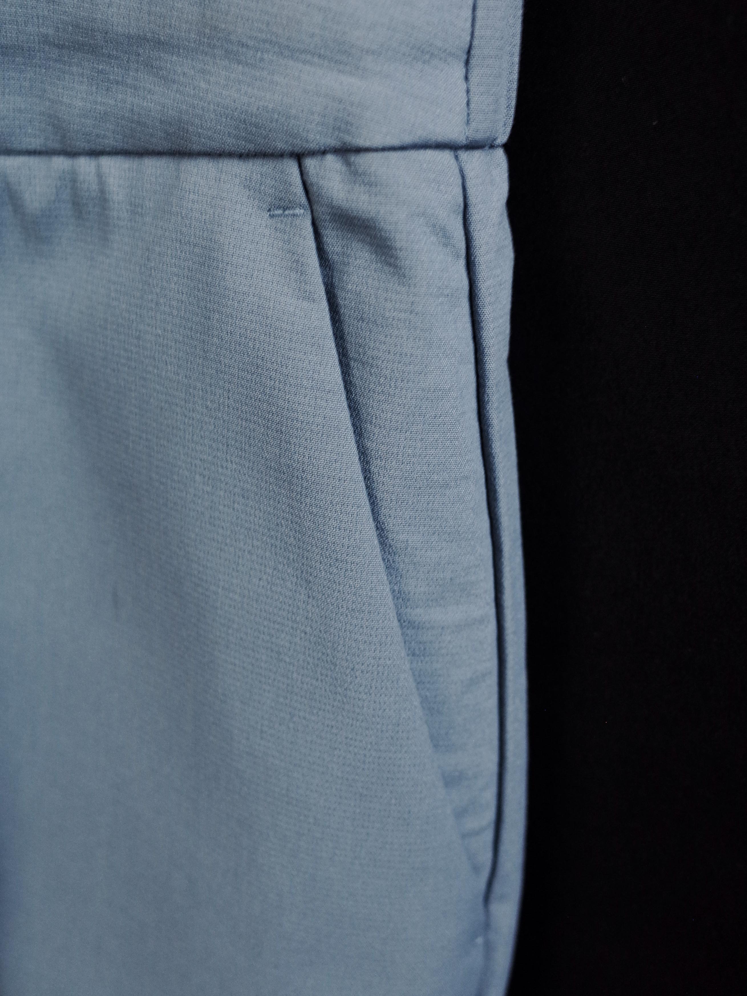 Relaxed Center-Stitched Drawstring Trousers