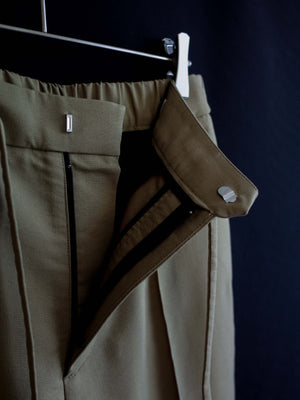 Relaxed Center-Stitched Drawstring Trousers