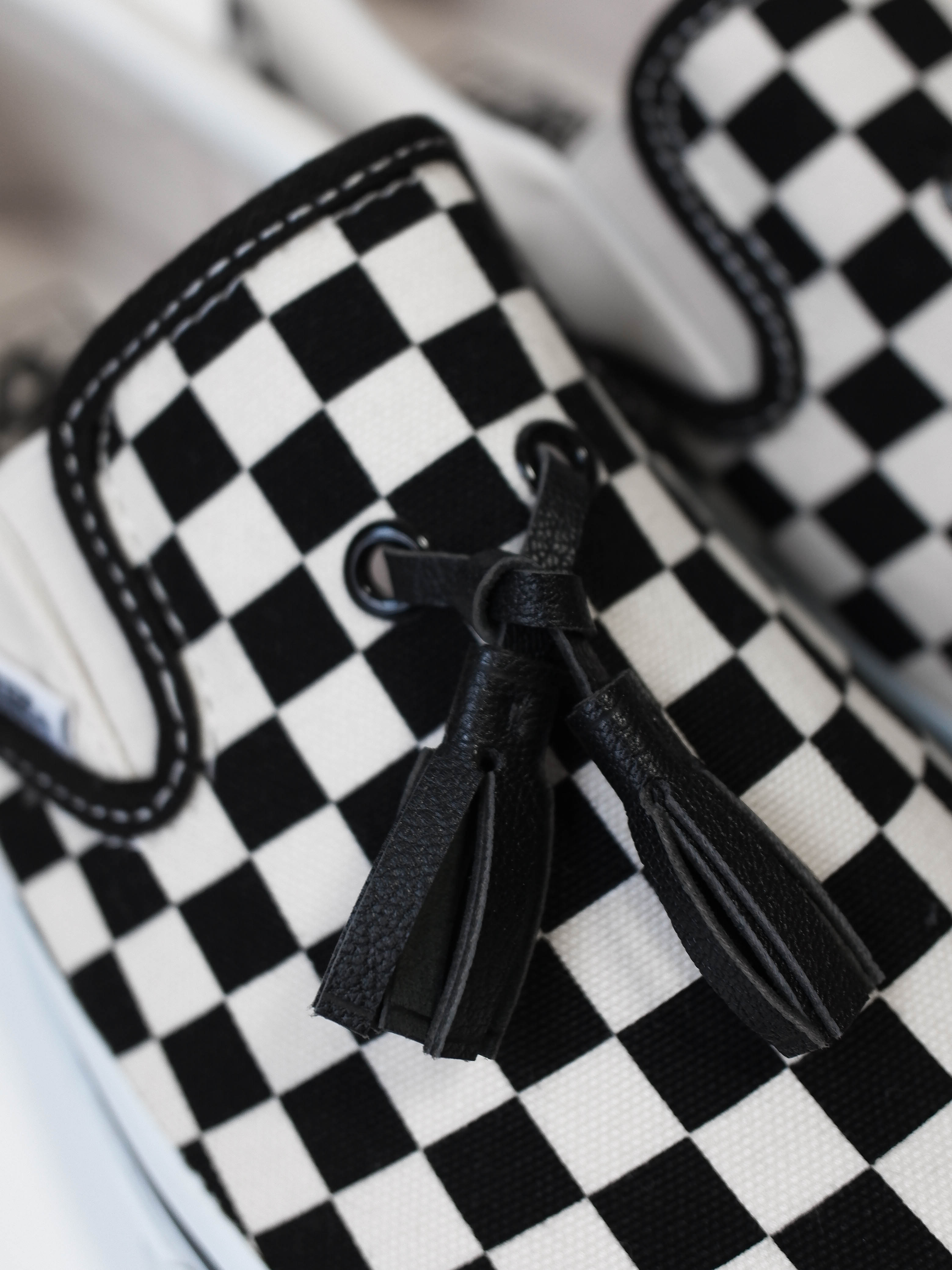 Tassel Slip-On Checkered