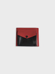 ‘INDIVIDUAL’ Bi Fold Wallet w/coincase Red Black