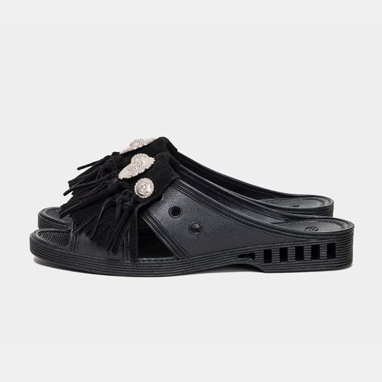 BENSAN-D SUEDE FRINGE CONCHO