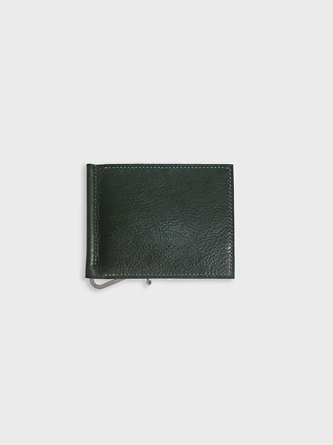 ‘INDIVIDUAL’ Moneyclip Wallet Green