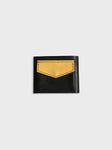 BC Bi Fold Wallet Coincase Black Yellow