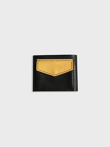 BC Bi Fold Wallet Coincase Black Yellow