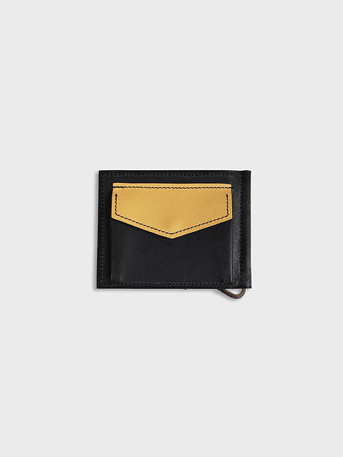 BC Moneyclip Wallet Coincase Black Yellow