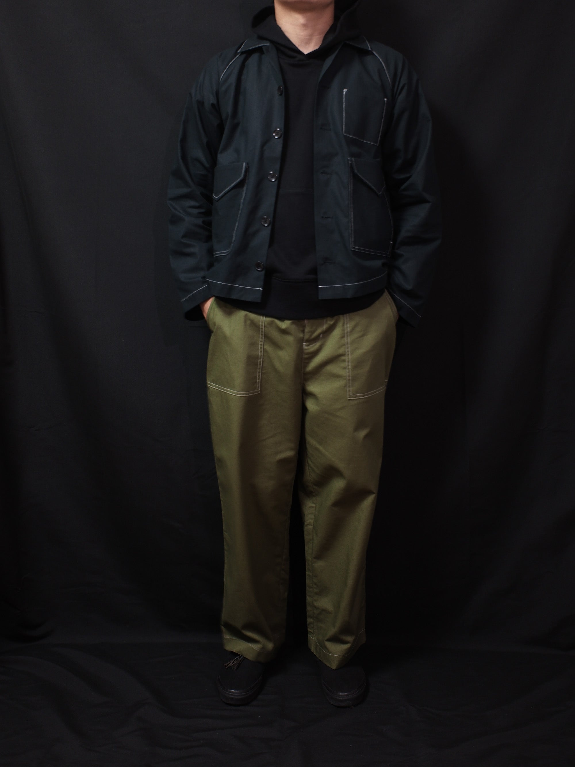 5 Pockets Ripstop Jacket (Black)