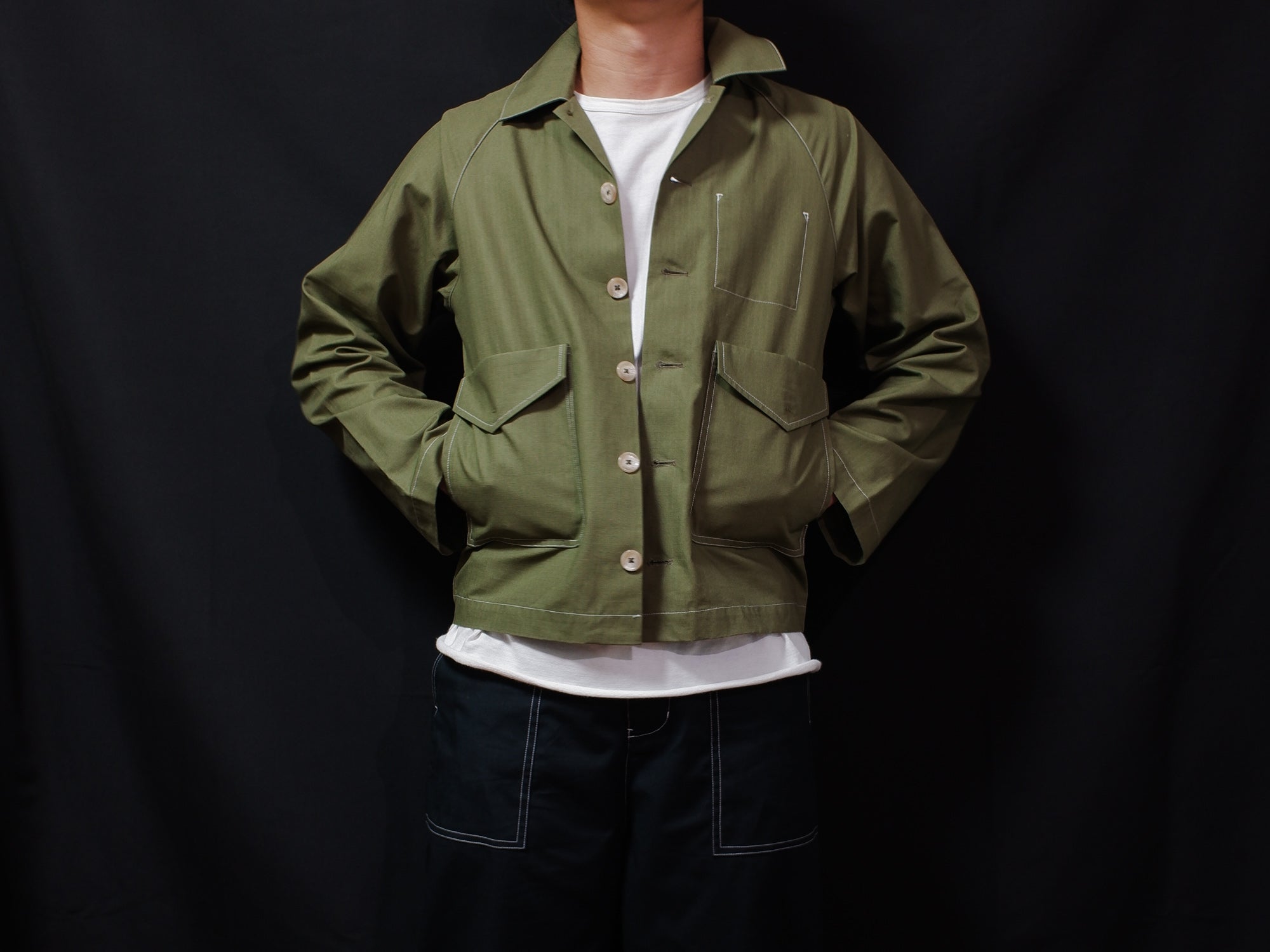 5 Pockets Ripstop Jacket (Olive)